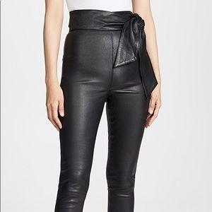 J BRAND & ELSA HOSK FRIDAY LEATHER LEGGING SZ 24